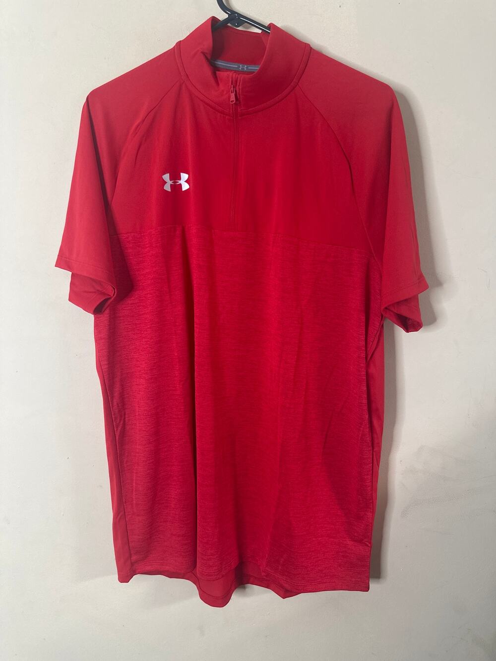 Under Armour Men's Locker Jacquard Short Sleeve 1/4 Zip shirts D